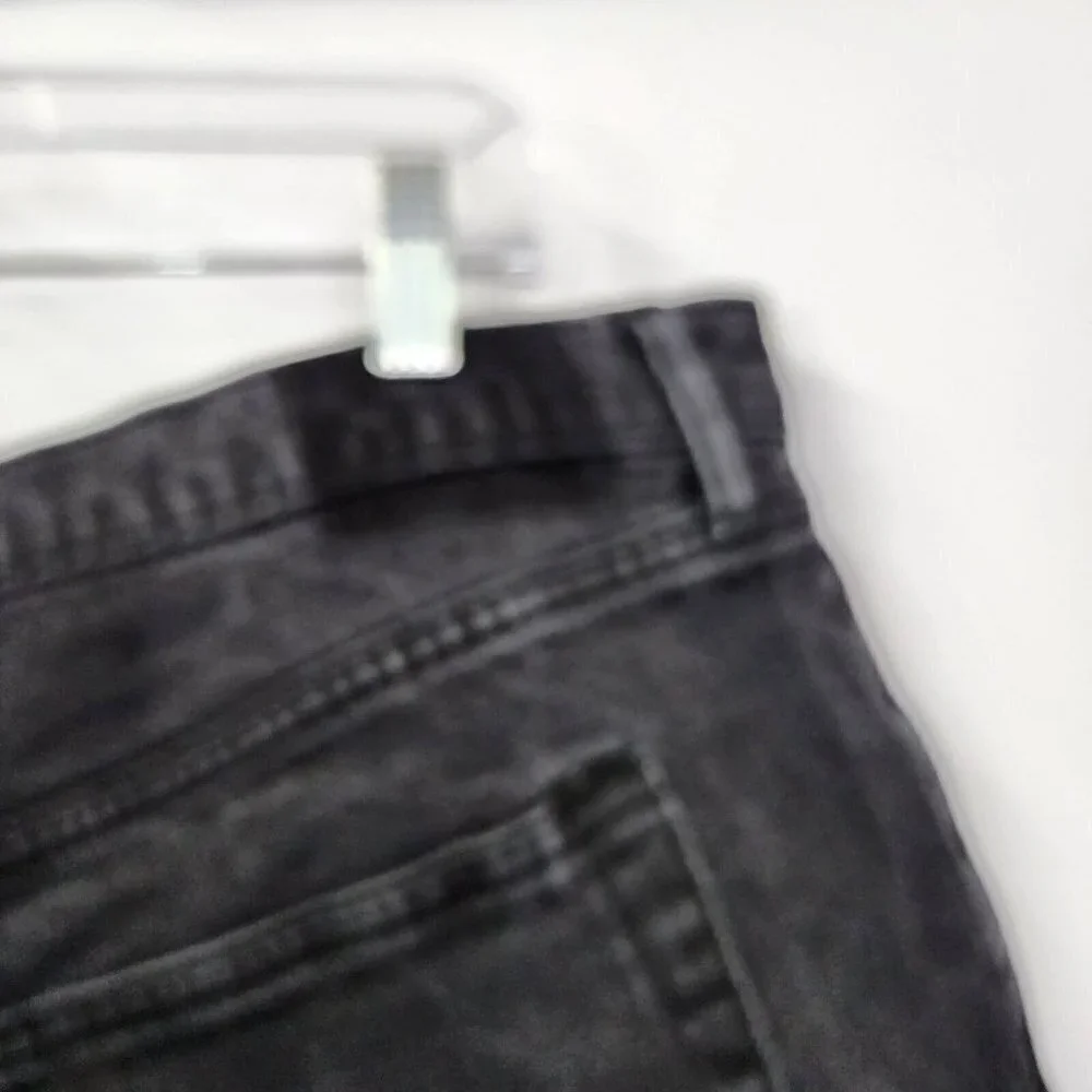 Abercrombie & Fitch The 90's Straight Ultra High‎ Rise 35/20L Gray Wash Black